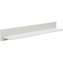 Hom`in Wandboard, Hellgrau, Holzwerkstoff, 150x20.4x24.8 cm, Wohnzimmer, Regale, Wandboards