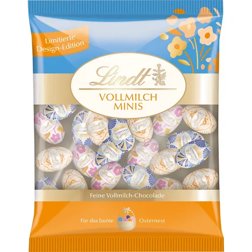Lindt Deko Edition Mini Vollmilch Schokoeier Oster Genussmoment 180g