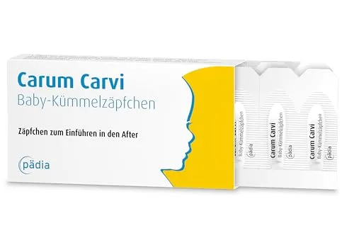 Carum Carvi Baby-Kümmelzäpfchen 10 St - Arzneimittel für Säuglinge, helfen bei Blähungen und Bauchschmerzen für eine schnelle Linderung.