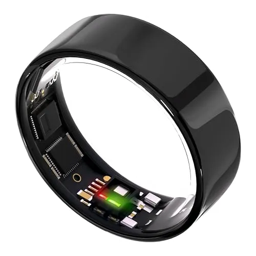 ULTRAHUMAN Ring AIR – Smart Schlaf- und Fitness-Tracker für Männer und Frauen (Größe 14) - Wearables-Technologie: Umfassende Gesundheitsüberwachung ohne App-Gebühr, inklusive detaillierter Schlafanalyse und Frauengesundheitsfunktionen für personalisierte Einblicke.