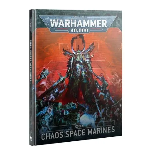 Warhammer 40.000 - CODEX: Chaos Space Marines - Games, Hardware & Zubehör für PC mit 160 Seiten voller makabren Kunstwerken, Regeln und epischer Fotografie, ideal für Fans der Heretic Astartes.