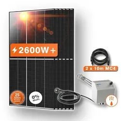 MyPV ELWA 2600W+ Warmwasserbereitung mit Photovoltaik - Solaranlagen für effiziente Warmwasserbereitung – nutze die Kraft der Sonne unabhängig und clever mit hochwertigen, bifazialen Solarmodulen.