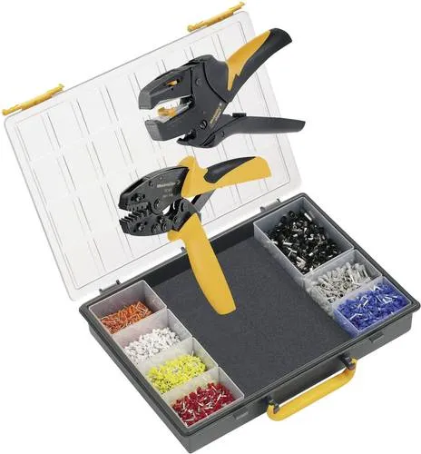 Weidmüller CRIMP-SET PZ 6/5 9028740000 Crimpzangen-Set Aderendhülsen 25 bis 60 mm² Inkl. Abisolierzange, Inkl. Crimpsortiment mit Koffer