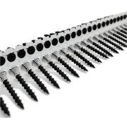 adunox Schnellbauschraube Magazinschrauben Grobgewinde phosphatiert PH2 System Langband, (1000 St) schwarz|silberfarben 3.9 mm x 41 mm