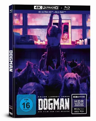 DOGMAN (2023) 4K UltraHD Blu-ray LIMITED EDITION Mediabook - Fesselndes Drama von Luc Besson in 4K UHD, präsentiert in einer limitierten Collector's Edition - ein Muss für Filmfans!