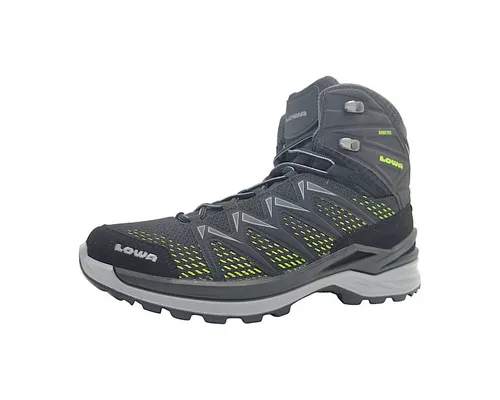 Lowa Innox PRO GTX MID Wanderschuhe schwarz Gr. 48.5 - Wasserdichte Mid-Cut Wanderschuhe für Männer, ideal für Outdoor-Abenteuer und komfortable Wanderungen.