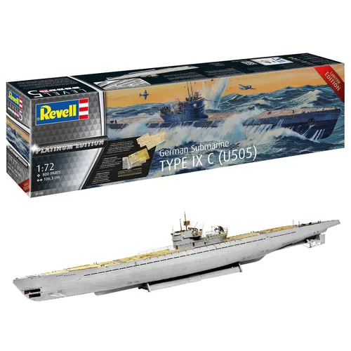 U-Boot German Submarine Type IX C(U505) Platinum Edition 1:72 Uboot Revell 05180
