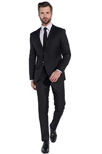 Steffen Klein Herren Designer Anzug Slim Fit - Eleganter Slim Fit Anzug für Herren, ideal für Geschäftstermine und besondere Anlässe. Zeitloses Design mit tailliertem Schnitt für eine moderne Silhouette.