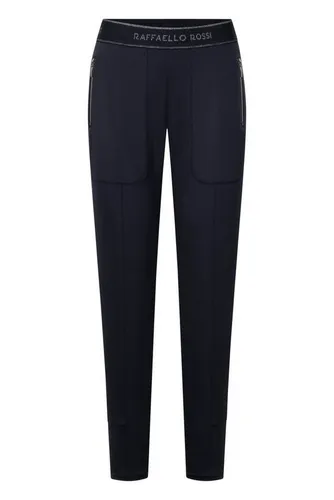 Raffaello Rossi Schlupfhose Corry Ribbon 40 - Bequeme Schlupfhose in Marine für stilvolle Joggpants-Looks. Hoher Tragekomfort dank 86% Polyamid und 14% Elasthan. Ideal für entspannte Tage und modische Kombinationen.