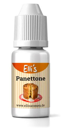 Ellis Lebensmittel Aroma - Panettone Geschmack - 10ml Konzentrat - Intensives Panettone Aroma für Backwaren und Desserts, alkoholfrei und fettfrei, ideal für kreative Rezeptideen.
