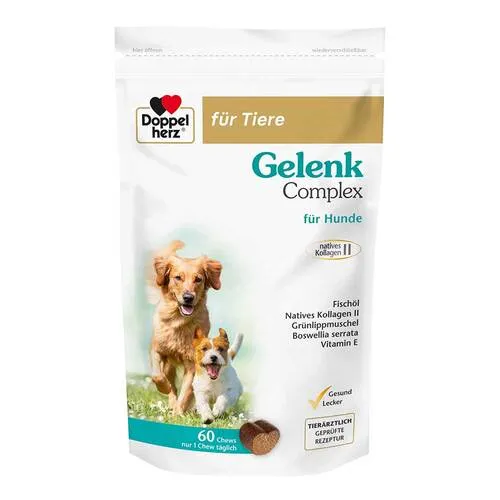Doppelherz für Tiere Gelenk Complex für Hunde - 60 Kautabletten zur Unterstützung der Gelenke, rezeptfrei und von Queisser Pharma