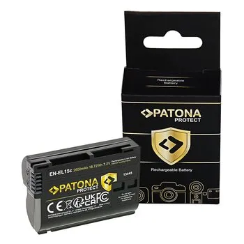 PATONA PROTECT Akku Nikon EN-EL15C - Kameraakkus & -batterien mit feuerhemmendem und hitzeresistentem Gehäuse, ideal für intensiven Dauerbetrieb.
