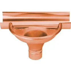 Rinnenerweiterung Grömo Schalenform, halbrunde Rinne aus Kupfer - Entwässerung: Hochwertige Rinnenerweiterung in Schalenform für optimale Wasserableitung, langlebig und witterungsbeständig, ideal für verschiedene Größen.