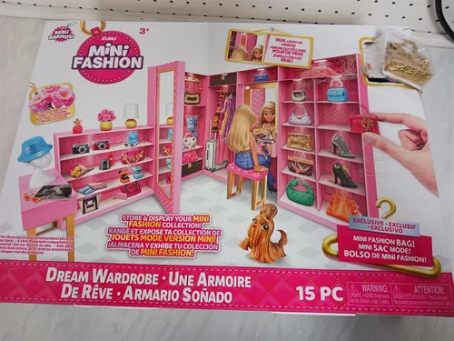 Surprise 77425 - Minikleiderschrank für Traumpuppen - Möbel für Puppen, bietet viel Stauraum und fördert kreatives Spielen für Kinder.