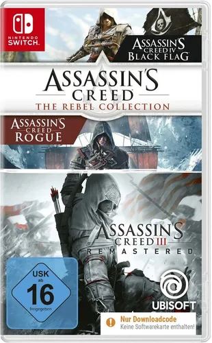 Assassin's Creed Compilation (RC + AC3R) - Nintendo Switch - Spieleklassiker für Nintendo Switch, erlebe epische Abenteuer in der Assassin's Creed-Reihe mit verbesserter Grafik und Gameplay.