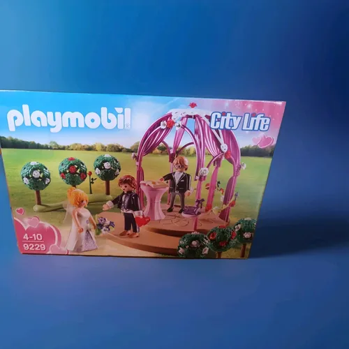 Playmobil 9229 Hochzeitspavillon mit Brautpaar - Sonstige, zauberhafter Hochzeitspavillon für kreative Spielstunden, ideal als Hochzeitsgeschenk oder für Sammler.