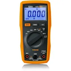 HT Instruments HT22D TRMS Multimeter - Präzises TRMS Digitalmultimeter für AC/DC Spannung bis 600 V. Ausgestattet mit VFD-Funktion, großem beleuchtetem Display und Auto Power OFF für effiziente Nutzung im elektrischen Prüfgerät-Bereich.