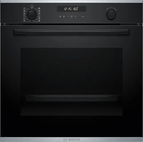 Bosch HBD676FH86 Set Backofen HBG278BB3 + Induktions-Kochfeldabzug PVS811B16E - Backofenset mit 10 Funktionen und 30 Automatikprogrammen. Pyrolyse für mühelose Selbstreinigung und Air Fry für gesunde Frittiergerichte. Ideal für moderne Küchen.