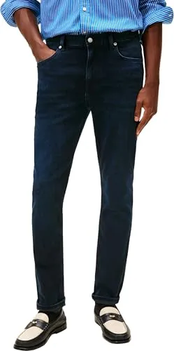 Tommy Hilfiger Slim-Fit-Jeans BLEECKER Schwarz 38 - Schmale Jeans im Slim-Fit-Stil mit trendigen Fade-Effekten. Ideal für lässige Outfits, aus hochwertigem Denim gefertigt und pflegeleicht.