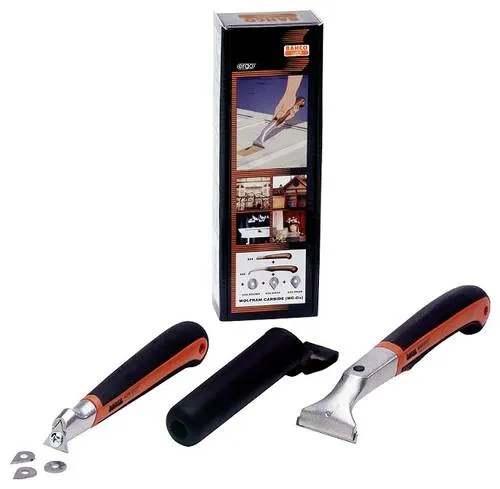 Bahco Farbschaber Scraper 2 Set mit Ersatzklingen - Schaber-Set mit 2 ergonomischen Farbschabern und langlebigen Hartmetallklingen, ideal zum Entfernen von Farbe, Leim und Rost ohne Kratzer auf Oberflächen.