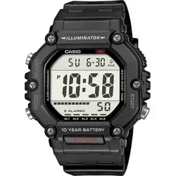 Casio Herren Analog-Digital Uhr AE-1600H-1AVDF - Stylische Armbanduhr mit Harz Armband, perfekter Begleiter für den Alltag und Sport mit vielseitigen Funktionen.