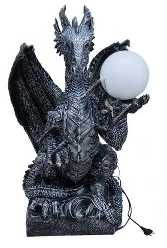 Tischleuchte Drachen Barock - Stilvolle Lichtquelle - Figuren, Skulpturen & Statuen - Diese beeindruckende Drachen-Tischleuchte kombiniert einzigartiges Design mit praktischer Funktionalität und bringt magische Akzente in jedes Zimmer.