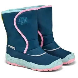 Affenzahn Freezy Chamäleon Mädchen Boots in Blau, Größe 25 - Wanderschuhe für Mädchen, warm gefüttert und mit praktischem Klettverschluss für einfaches An- und Ausziehen.