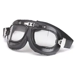 Redbike Navigator Motorradbrillen, schwarz für Männer - Sportbrillen mit beweglichen Bandhaltern und flexiblem Brillenband für optimalen Sitz und klaren Durchblick beim Fahren.