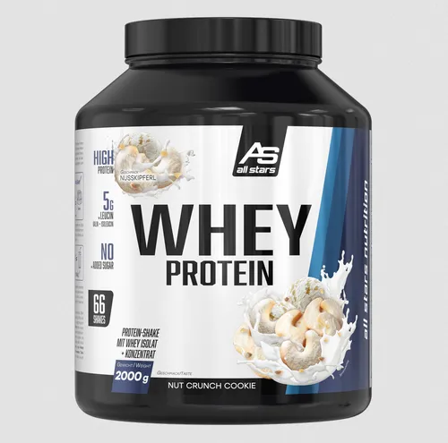 ALL STARS Whey Protein -  Nusskipferl  2000g Dose (24,00€/Kg)