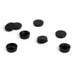 HAY - Facet Füße und Rollen für Container, schwarz (4er Set)