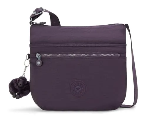 Kipling ARTO Umhängetasche - Mittelgroß in Ultimate Plum - Umhängetasche mit verstellbarem Schulterriemen, ideal für den Alltag. Mit praktischen Reißverschlusstaschen und Fächern für Handy und Stifte.