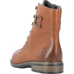 Rieker Schnürstiefelette in Used-Optik - Wanderschuhe mit schockabsorbierender Sohle und leichtem Blockabsatz für besten Laufkomfort. Die Kombination aus Schnürung und Reißverschluss sorgt für perfekten Halt und einfaches An- und Ausziehen.