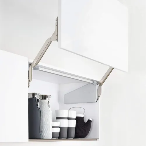 Kesseböhmer FREEslide P2us Hochliftbeschlag - Hochliftbeschlag für Schrankhöhen von 345-420 mm, mit Schließdämpfung und Multi-Positions-Stopp für sicheren Halt. Ideal für elegante Küchenschränke.
