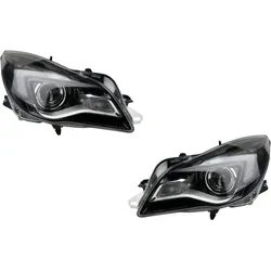 Johns Scheinwerfer Satz für Opel Insignia (10/13) - HIR2 Set links & rechts - Komplettset für Opel Insignia mit E-Typ-geprüften Scheinwerfern, ideal für optimale Sicht und Sicherheit im Straßenverkehr.