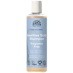 URTEKRAM Fragrance Free Shampoo 250 ml - Shampoo für empfindliche Kopfhaut, mit Bio-Aloe Vera, Jojoba- und Kokosöl. Beruhigt und bringt das Haar ins Gleichgewicht. Ideal für sensible Haut.