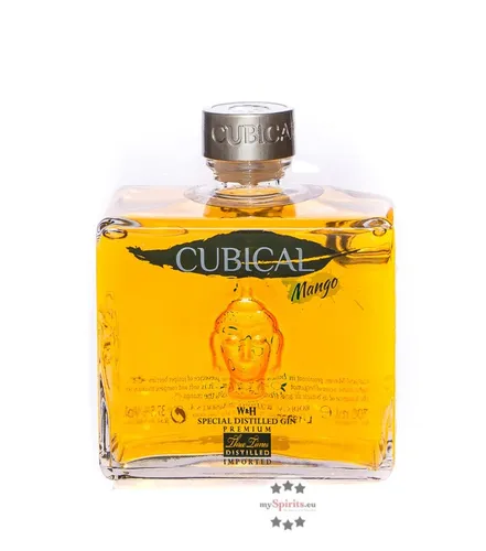Cubical Mango Gin - Gin mit tropischem Mango-Aroma, vereint klassisch-würzige Noten und fruchtige Frische – perfekt für kreative Cocktails!