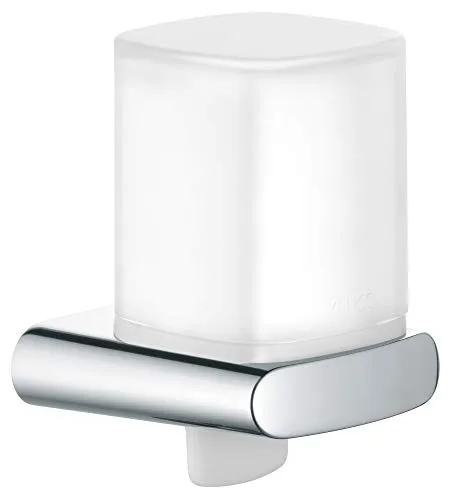 Keuco Elegance Lotionspender 11652019000 - Eleganter Seifenspender aus verchromtem Metall und mattiertem Kristallglas, perfekt für ein stilvolles Badezimmer.