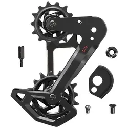 Sram Käfig Kit T-Type Eagle AXS Alu - Ersatz für optimale Schaltleistung - Komplettes Aluminium-Käfig-Kit für SRAM T-Type Eagle AXS Schaltwerke. Ideal für unkomplizierte Reparaturen nach Stürzen, sorgt für zuverlässige Kettenführung und hält den Anforderungen von Trail- und Endurofahrern stand.