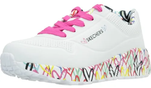 Skechers Mädchen Uno Lite Lovely Luv Sneaker - Sneaker mit Air Cooled Memory Foam Einlegesohle und sichtbarer Skech-Air Dämpfung für optimalen Komfort, ideal für aktive Mädchen.
