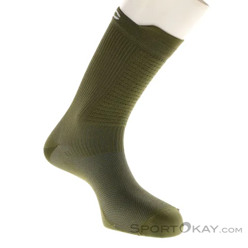 POC Lithe MTB Mid Bikesocken-Oliv-Dunkelgrün-L
