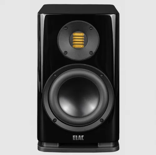 ELAC SOLANO BS 283.2 - Hochglanz Regal-Lautsprecher - Lautsprecher & Subwoofer, beeindruckender Klang und stilvolles Design in hochglanz schwarz, perfekt für jedes Wohnambiente.