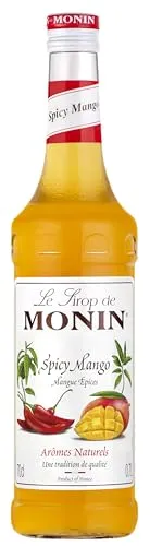 Monin Sirup Spicy Mango (1 x 0,7l) - Aromatische Ergänzung für Cocktails und Desserts - Natürliche Zutaten - Vielseitig einsetzbar