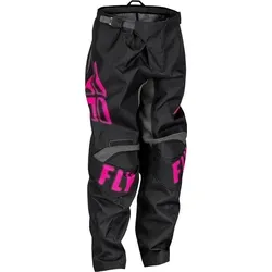 Fly Racing F-16 Kinder Textilhose - Schwarz/Pink - 18 - Stylische und leichte Motorradhose für Kinder, mit flexiblem Material und hervorragender Haltbarkeit. Perfekt für unbeschwerten Spaß und optimale Bewegungsfreiheit.