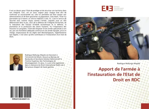 Apport de l'armée à l'instauration de l'Etat de Droit en RDC Mayele Taschenbuch
