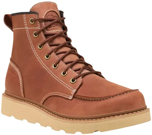 SOREL SLABTOWN 62 MOC WP Schuh 2026 - Robuste Stiefel in rustic brown/ceramic - Wanderschuhe mit wasserdichter Lederkonstruktion und Mokassin-Style für Komfort und Stil. Ideal für milde Wetterbedingungen und den Alltag.