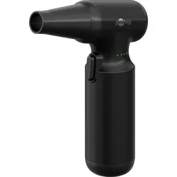 GOOBAY 77830 Akku Staubgebläse 100 W - kabellos & vielseitig - Kabelloses 100 W Staubgebläse mit 3 Stufen und 8 Aufsätzen für die Reinigung von Tastaturen, Autos und mehr. Ideal für Haushalt, Büro und unterwegs - die nachhaltige Alternative zu Druckluftdosen.
