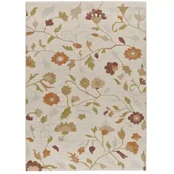 Atticgo Webteppich, Mehrfarbig, Beige, Textil, Baum/Pflanze/Natur, Rechteckig, 160x230 cm, Oeko-Tex® Standard 100, antistatisch, für Fußbodenheizung geeignet, leicht zusammenrollbar, Teppiche & Böden, Teppiche, Webteppiche
