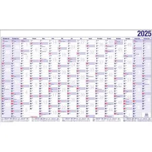 Güss-Verlag Plakatkalender 16000, Jahr 2025, Jahresplaner, 16 Monate, 120 x 84cm (A0)