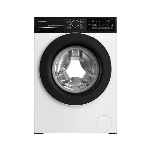 Grundig Edition 75 WM Waschmaschine 9 kg - Hochwertige Waschmaschine mit 14 Programmen, 1.400 U/min und Edelstahl-Trommel. Ideal für große Haushalte mit einer Füllmenge von 9 kg.