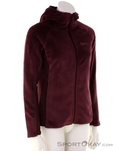 Jack Wolfskin Rotwand Hooded FZ Damen Fleecejacke - Braun - XS - Funktionsjacke aus warmem Fleece, ideal für Outdoor-Aktivitäten und gemütliche Abende, mit praktischer Kapuze für zusätzlichen Schutz.